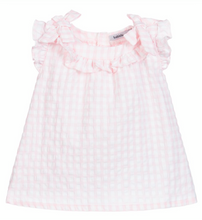 Load image into Gallery viewer, Girls gingham dress &amp; bloomer