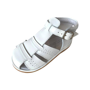 Boys white patent sandal - Char-le-maine | Luxury Baby & Children's Wear