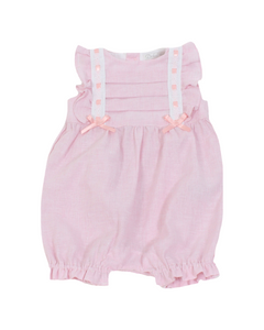 Girls pink stripped Romper