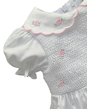 Load image into Gallery viewer, Girls Pink and White occasional dress