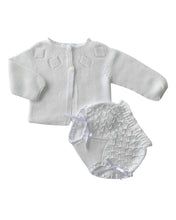 Load image into Gallery viewer, White Knitted 2-Piece Set