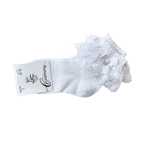 Girls frilly ankle sock