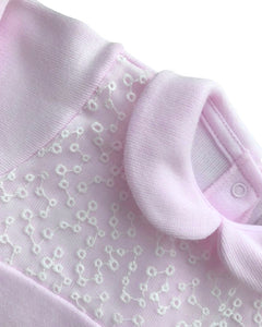 Pink and White Cotton all in one