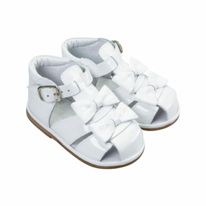 Girls white patent sandal - Char-le-maine | Luxury Baby & Children's Wear