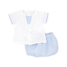 Load image into Gallery viewer, Blue &amp; White Jam Pant set