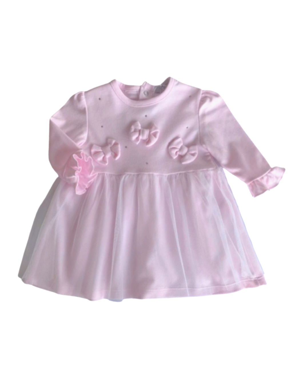 Diamanté and Bow Tulle Dress