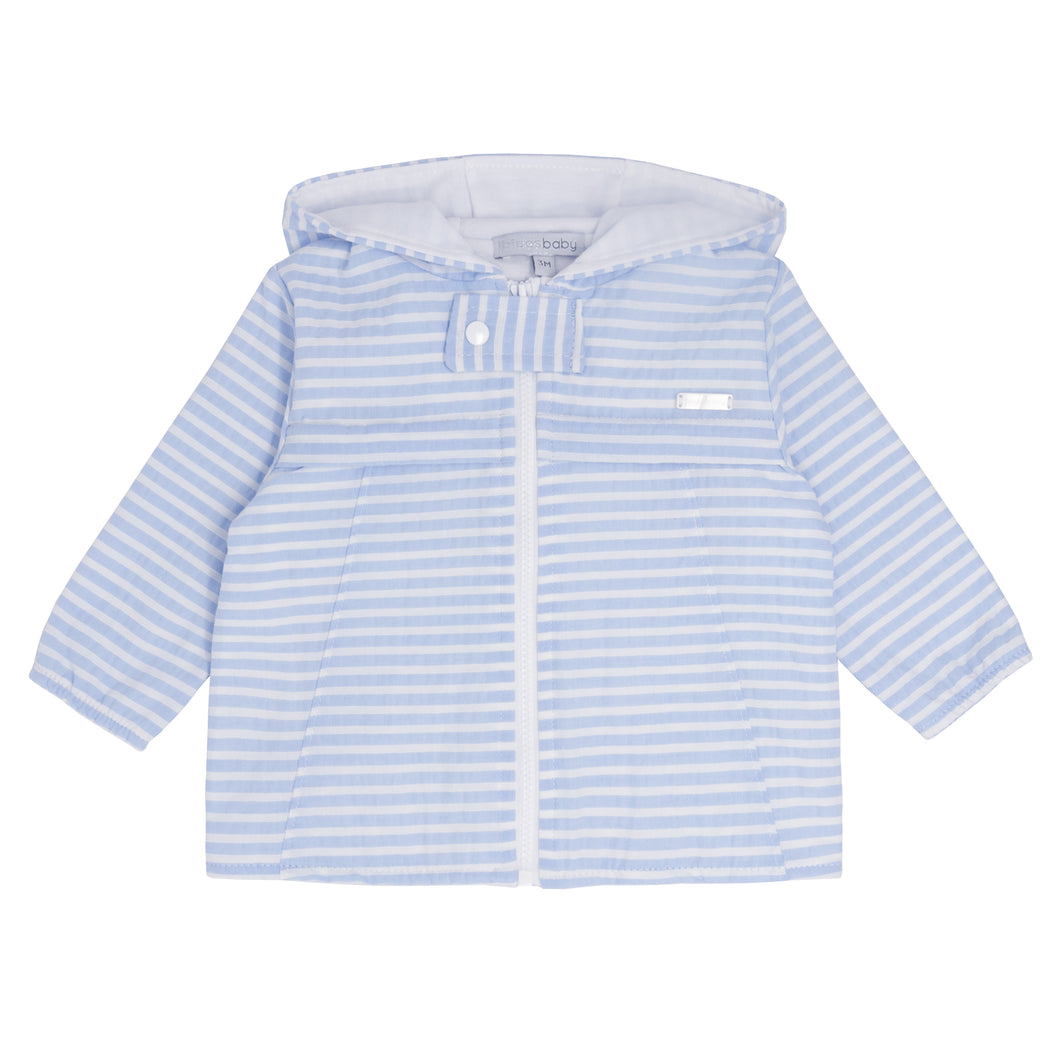 Blue & White Seersucker Lightweight Jacket