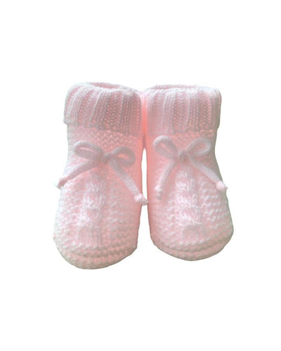 Pink Knitted Booties