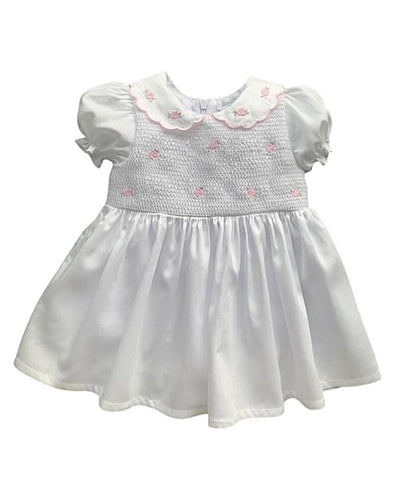 Girls Pink and White occasional dress