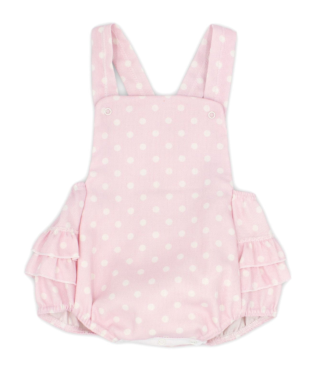 Pink and White Dot Romper