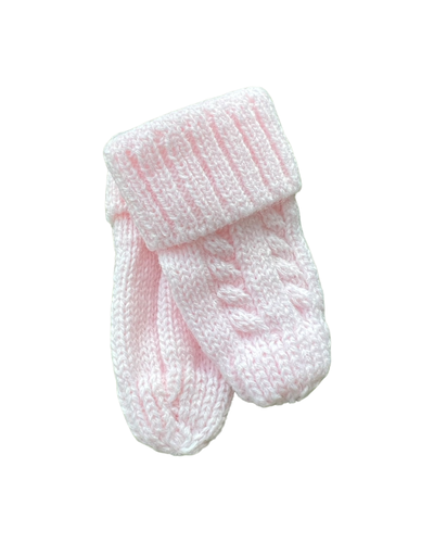 Baby knit mittens
