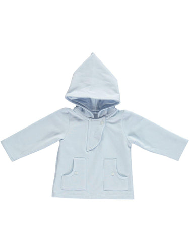 Hooded Jersey Top - Blue