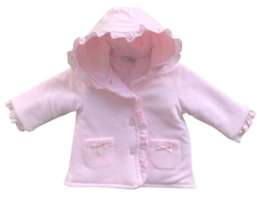 Girls Cotton Velour Jacket